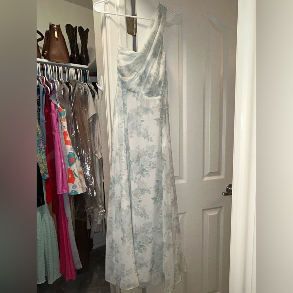 Floral One Shoulder Dress